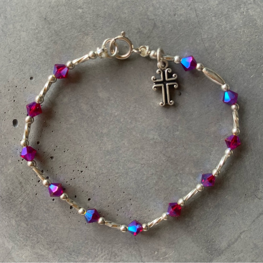 Rosary Bracelet-A Portable Prayer of Faith by LIZZdezigns